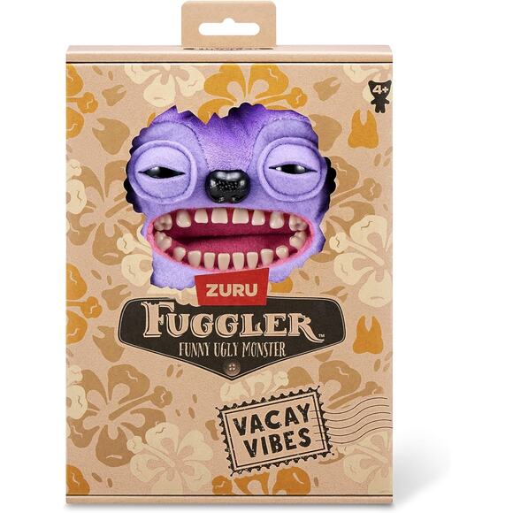 ZURU Vacay Vibes Greedy Grinner Plush Purple Ugly Monster Collectible Toy - Picture 4 of 8